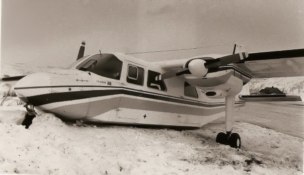 Norving · LN-MAF accident — Båtsfjord Airport (BJF), 1983-02-17 — photo 2
