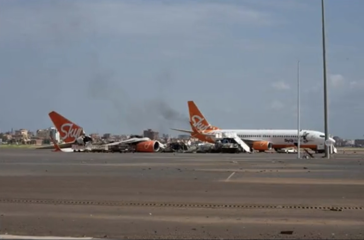 SkyUp Airlines, opf Sun Air Company · UR-SQH accident — Khartoum International Airport (KRT), 2023-04-15 — photo 3