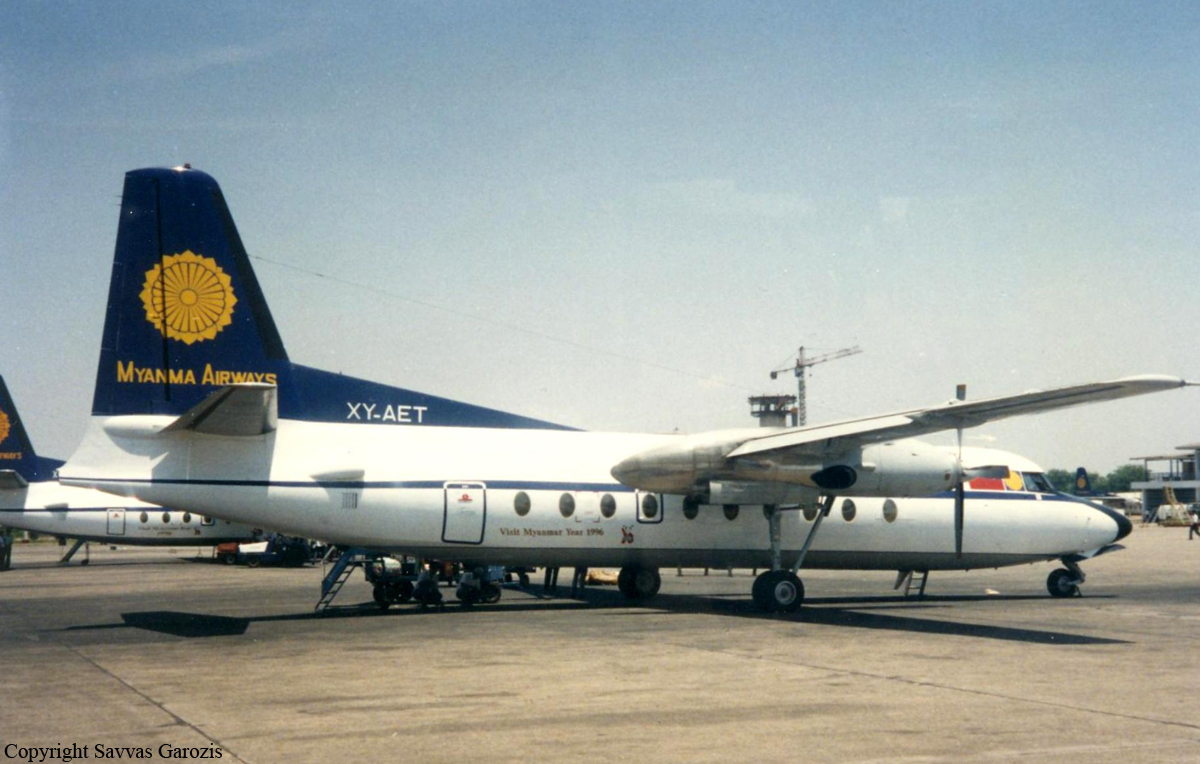 XY-AET - Myanma Airways