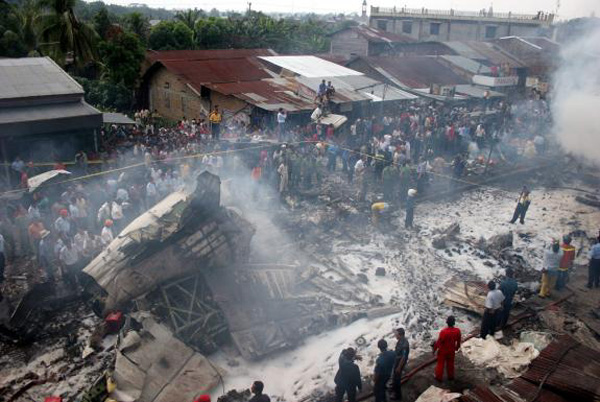 Mandala Airlines 091 accident — Medan-Polonia Airport (MES), 2005-09-05 — photo 2