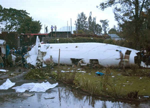 Compagnie Africaine d'Aviation - CAA · 9Q-CBD accident — Goma Airport (GOM), 2013-03-04 — photo 2